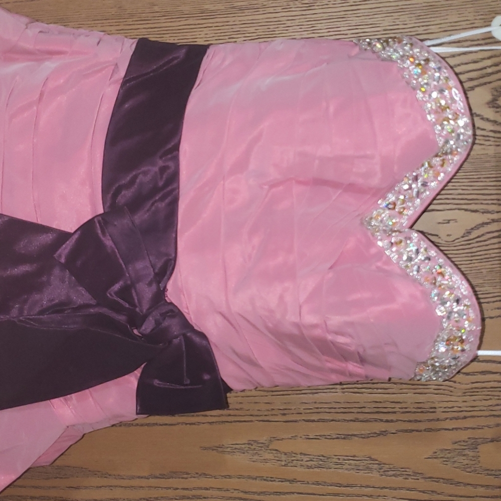 Pink formal gown